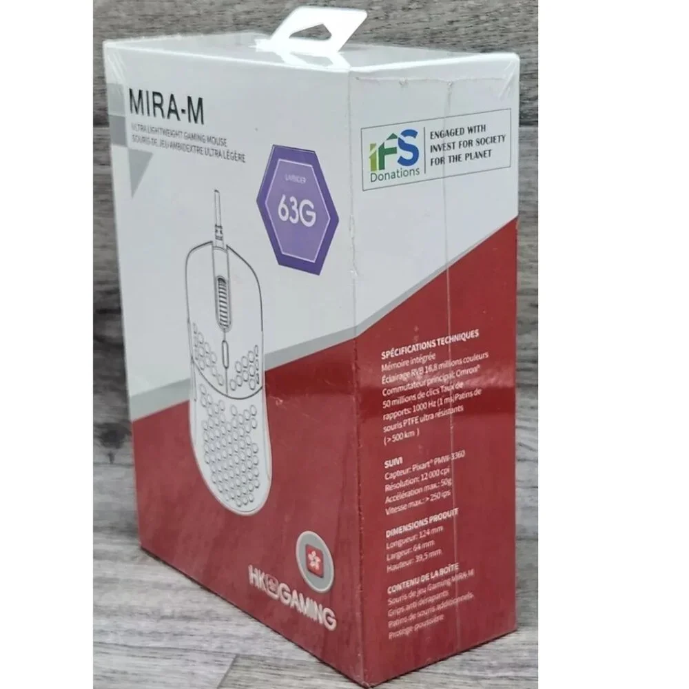 Hk Gaming Mira-M Mouse Pixart3360-63G Lightweight